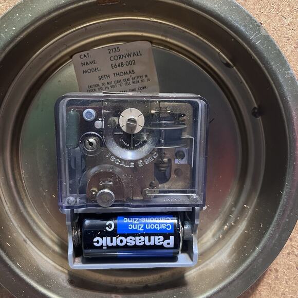 VTG Lady Seth SETH THOMAS Cornwall Wall Clock Kitchen Decor Rooster Folk Art - Picture 6 of 8